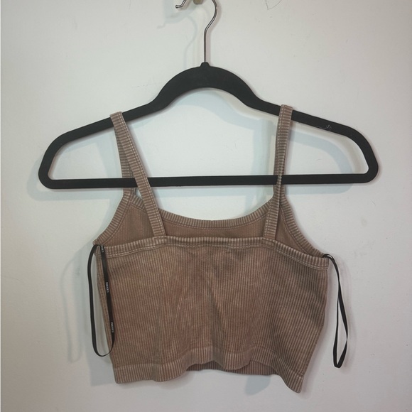 Washed Ribbed Crop Top - Picture 3 of 6